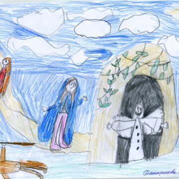 Рисунки школьников к спектаклю «Пасхальное чудо»