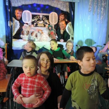 «Рождественский дед» в Павловском интернате для болящих детей